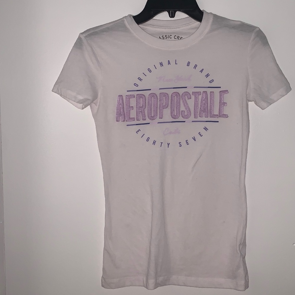 Aéropostale White Short Sleeve Shirt